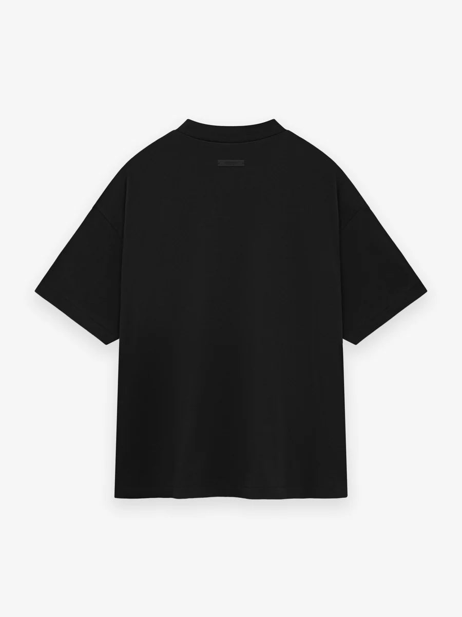 FEAR OF GOD ESSENTIALS Jersey Crewneck Black Tee MENS