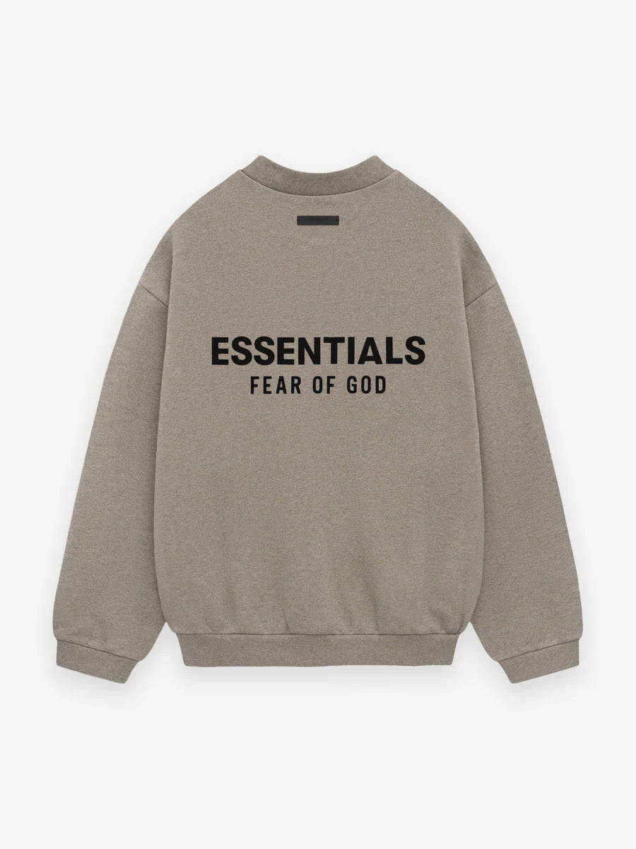 Fear of God ESSENTIALS Gray Fleece Crewneck Sweatshirt