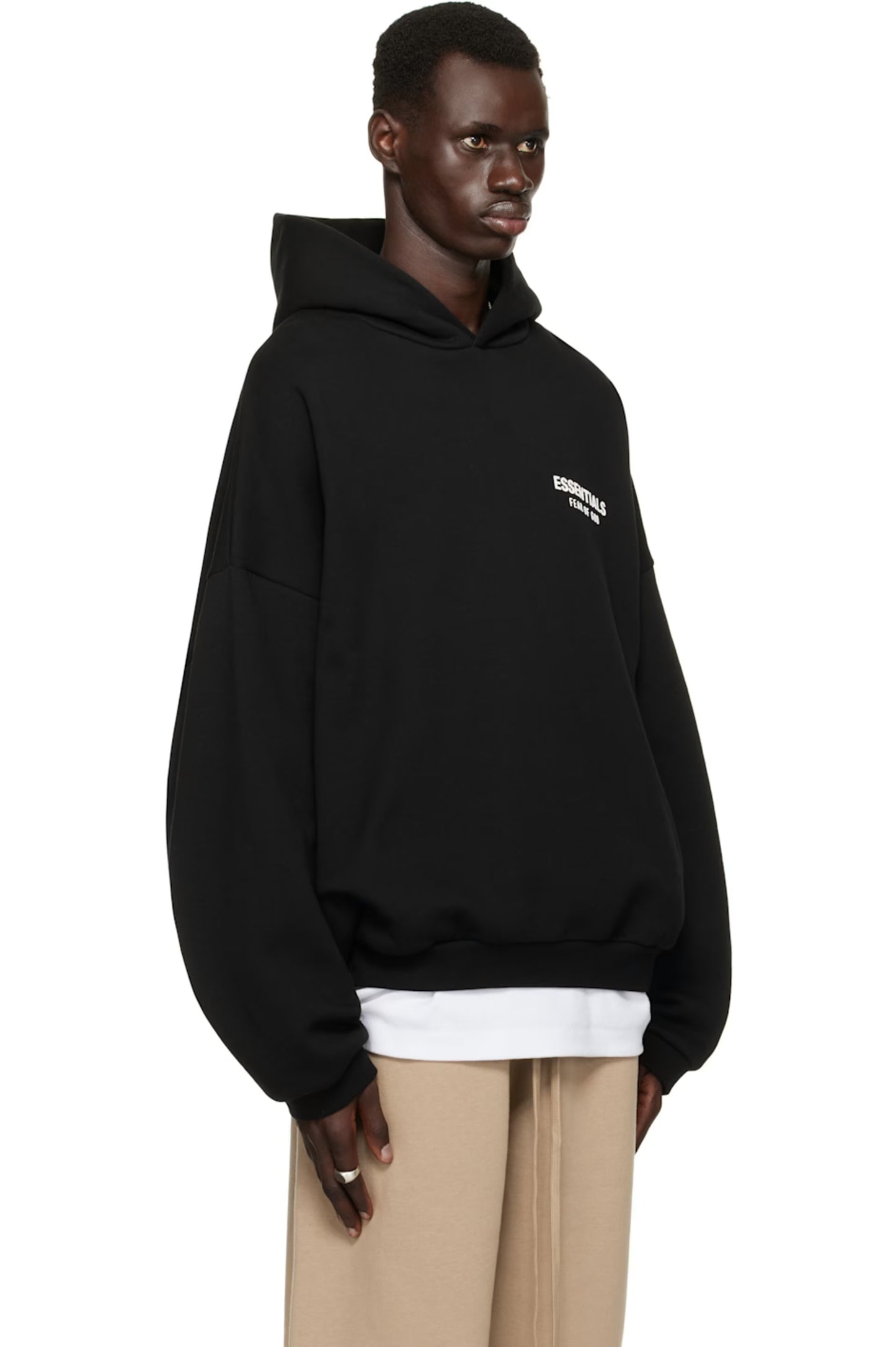 Fear of God ESSENTIALS “Black Fleece Hoodie” MENS