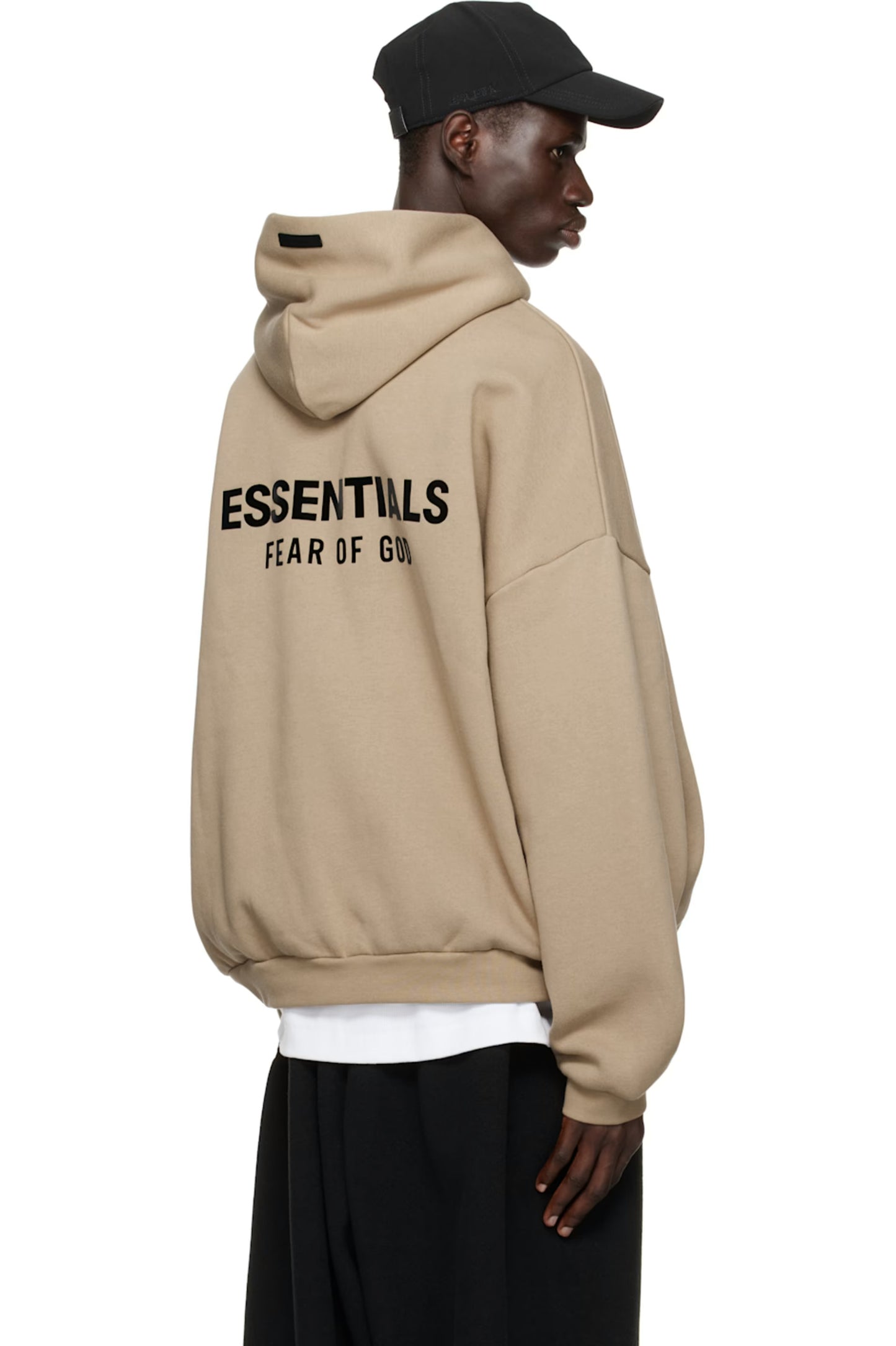 FEAR OF GOD ESSENTIALS Beige Fleece Hoodie MENS