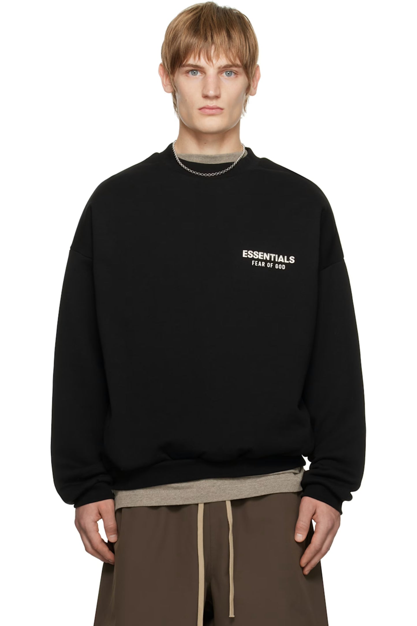 Black Fleece Crewneck Sweatshirt