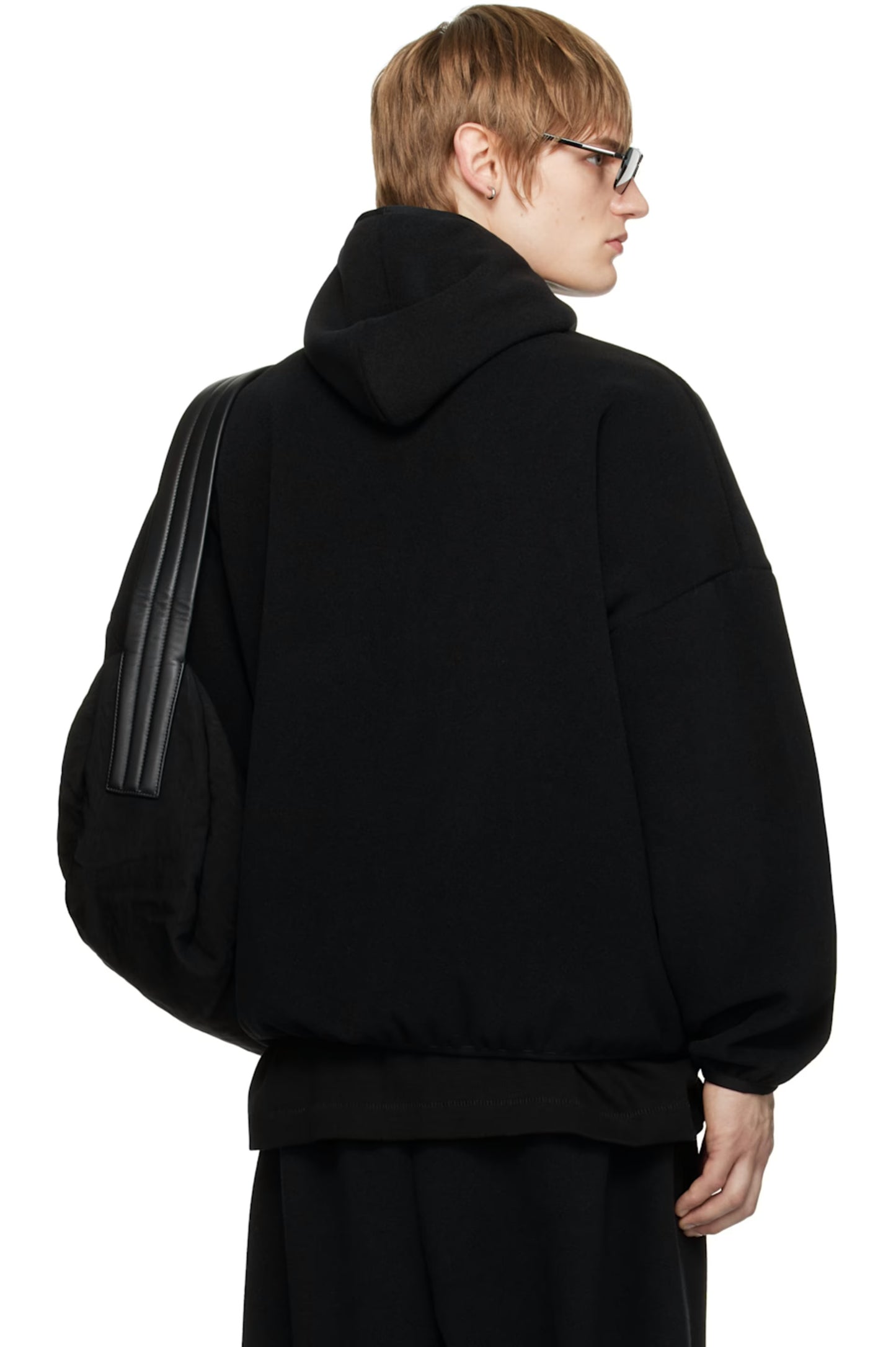 FEAR OF GOD ESSENTIALS Black Brushed Hoodie MENS