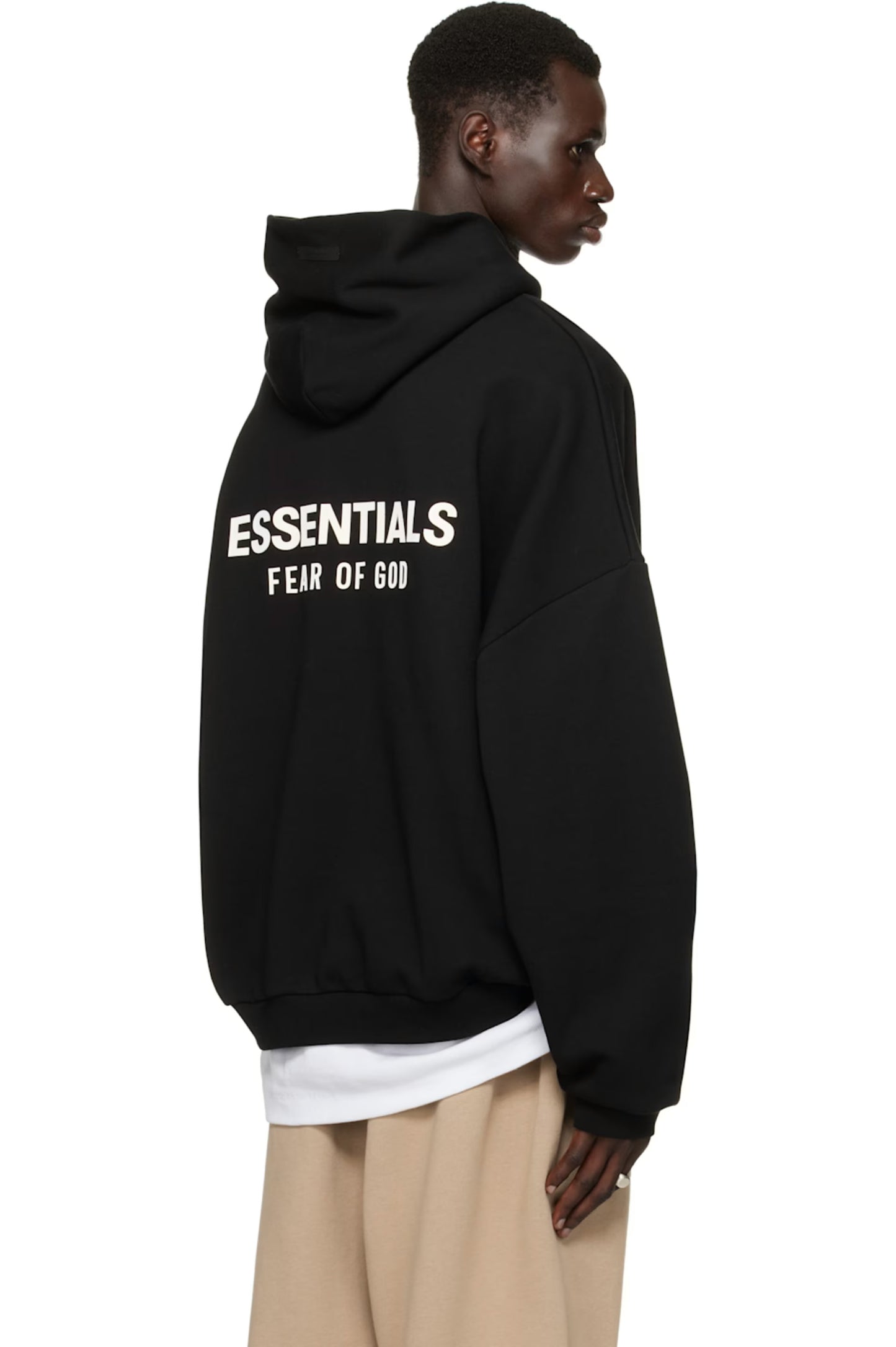 Fear of God ESSENTIALS “Black Fleece Hoodie” MENS