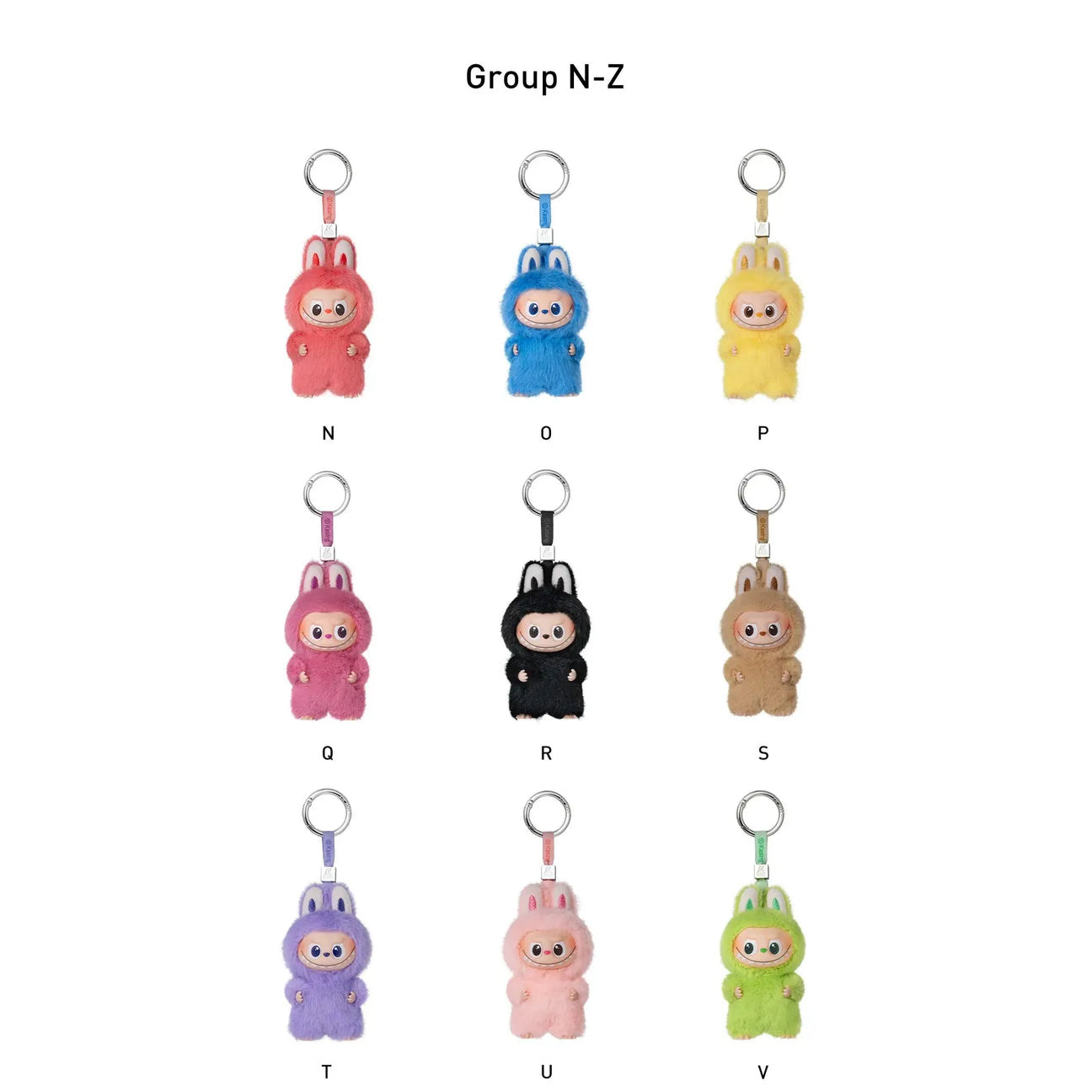 Popmart THE MONSTERS Pin for Love Series-Vinyl Plush Pendant Blind Box (N-Z) Whole BOX x 14
