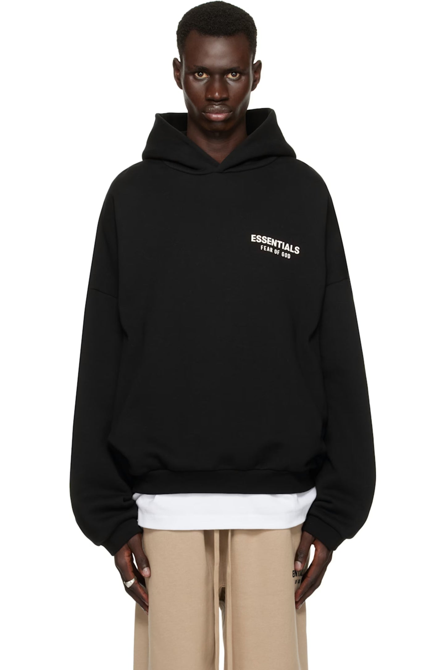 Fear of God ESSENTIALS “Black Fleece Hoodie” MENS