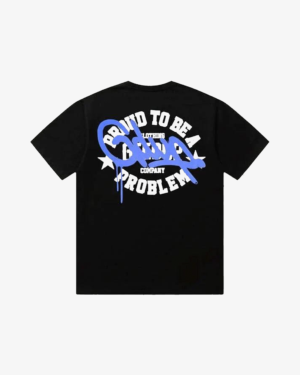 GEEDUP PROUD TO BE A PROBLEM TEE BLACK BLUE