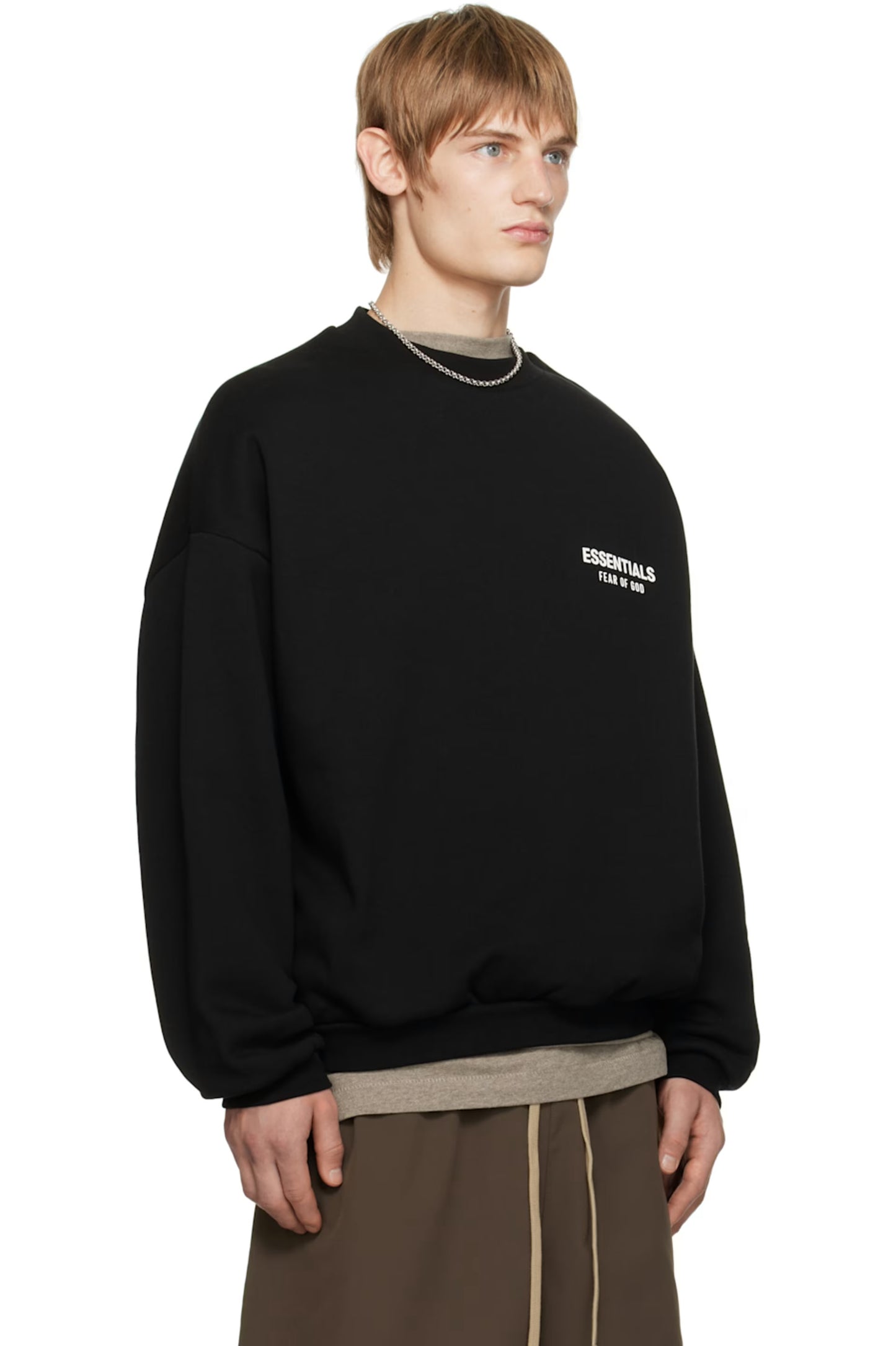 Black Fleece Crewneck Sweatshirt