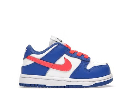 KIDS NIKE DUNK LOW (BRIGHT CRIMSON GAME ROYAL)