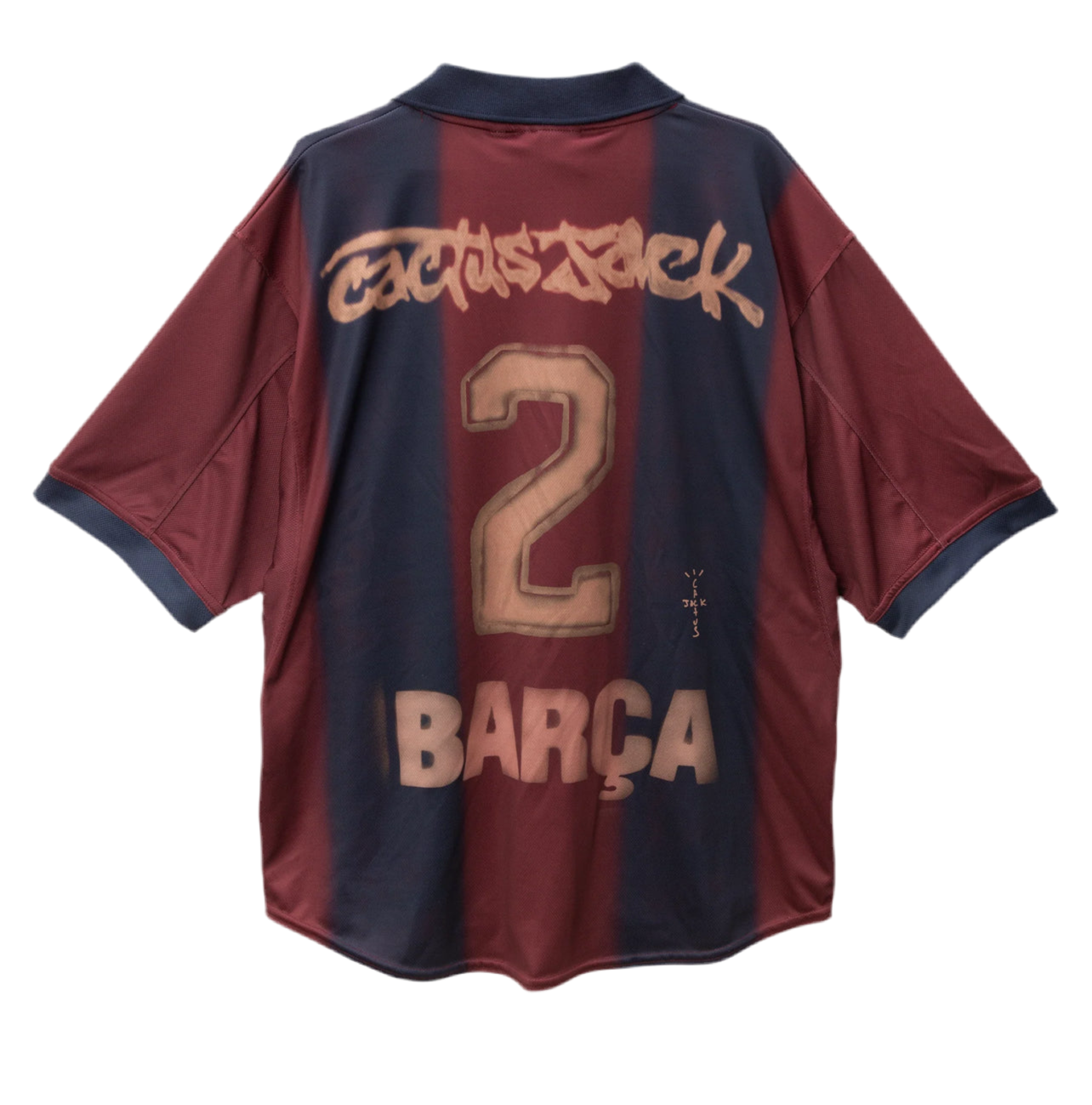 CJ X NIKE X FC BARCELONA RETRO 2000/01 HOME SKELETON JERSEY