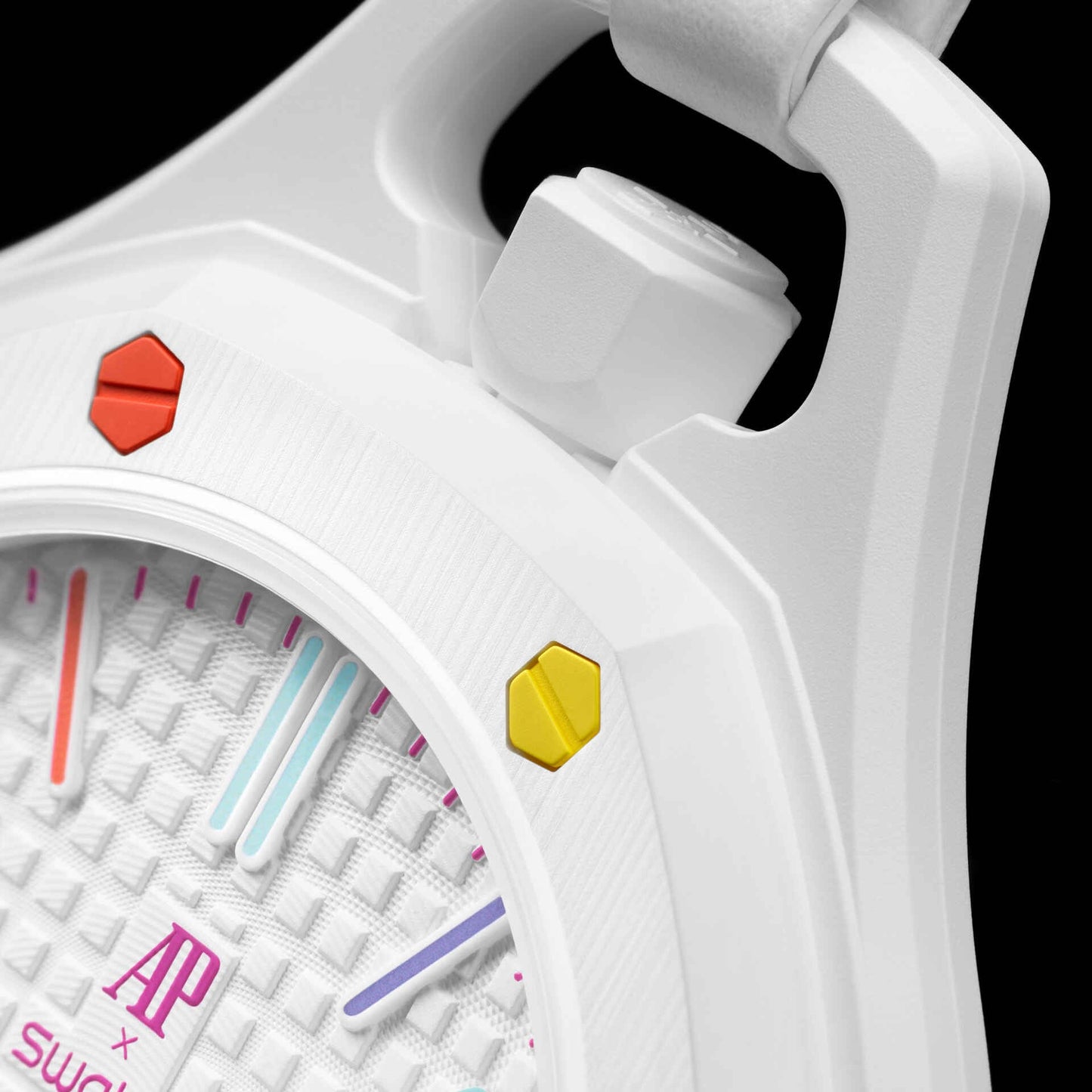 Swatch x Audemars Piguet Bioceramic
Royal Pop Huit Blanc