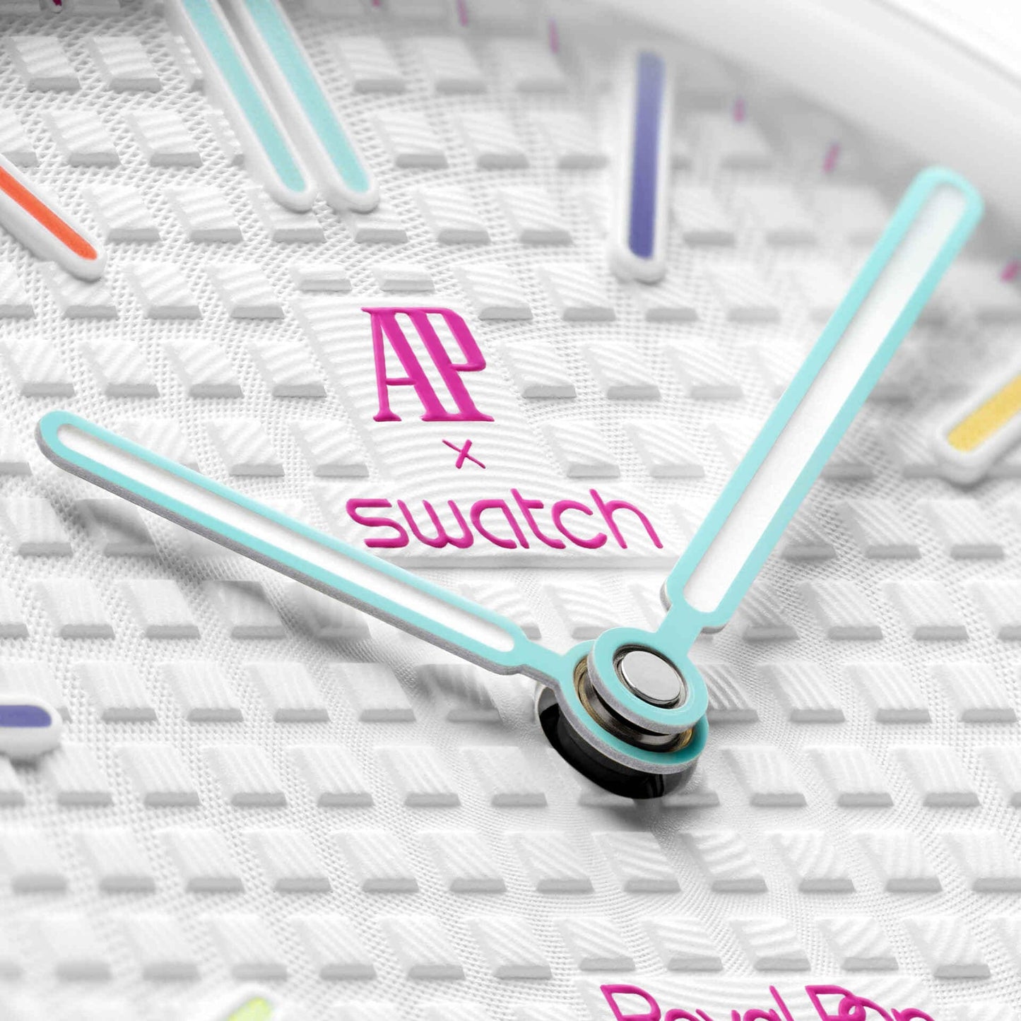 Swatch x Audemars Piguet Bioceramic
Royal Pop Huit Blanc