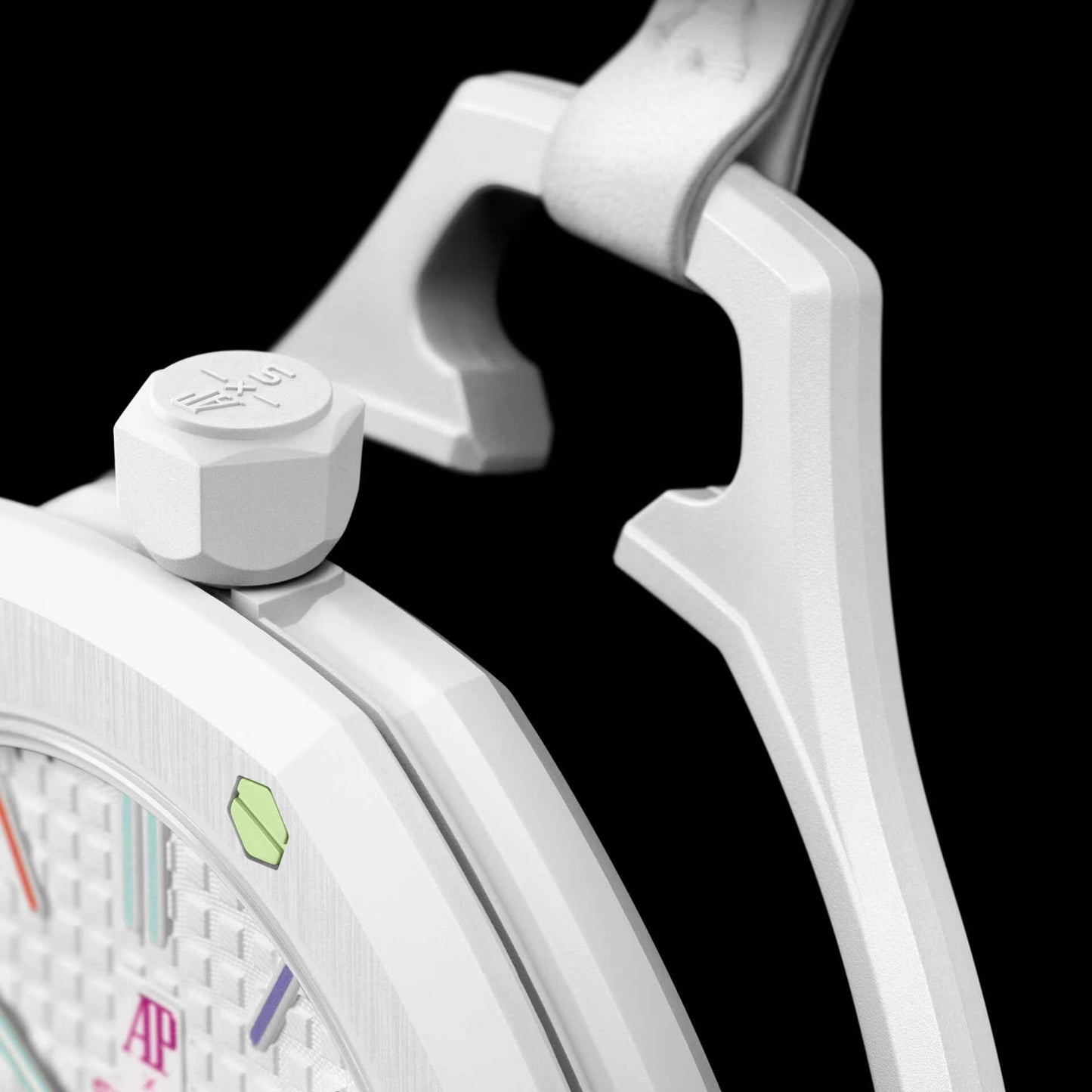 Swatch x Audemars Piguet Bioceramic
Royal Pop Huit Blanc