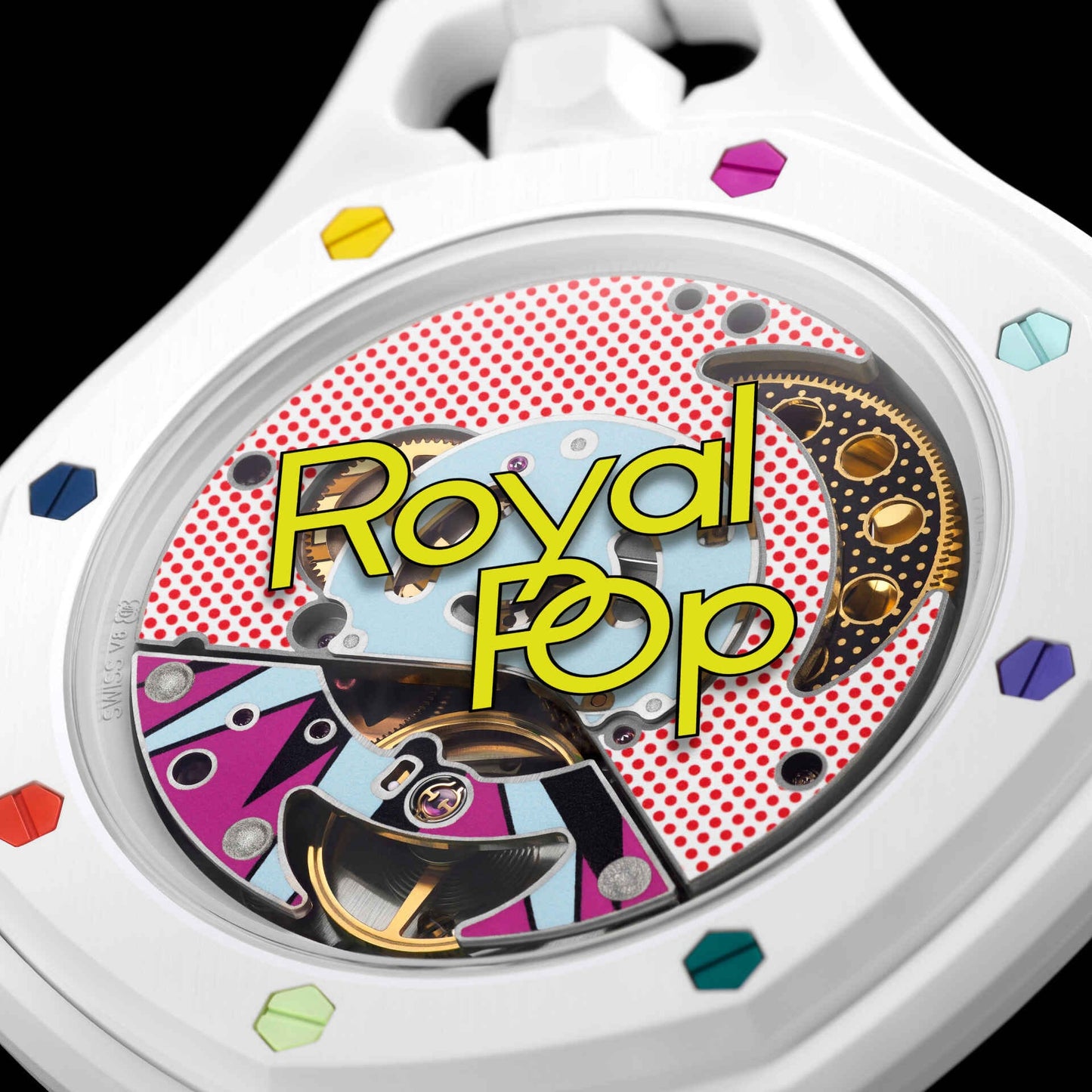 Swatch x Audemars Piguet Bioceramic
Royal Pop Huit Blanc