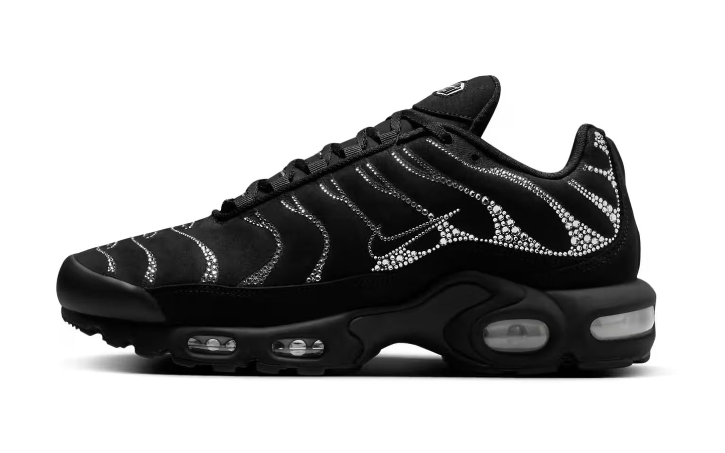 NIKE AIR MAX PLUS X SWAROVSKI CRYSTALS - BLACK/WHITE WOMENS