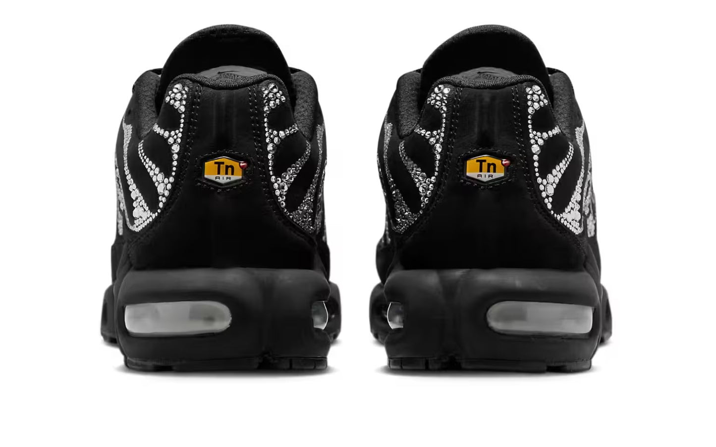 NIKE AIR MAX PLUS X SWAROVSKI CRYSTALS - BLACK/WHITE WOMENS