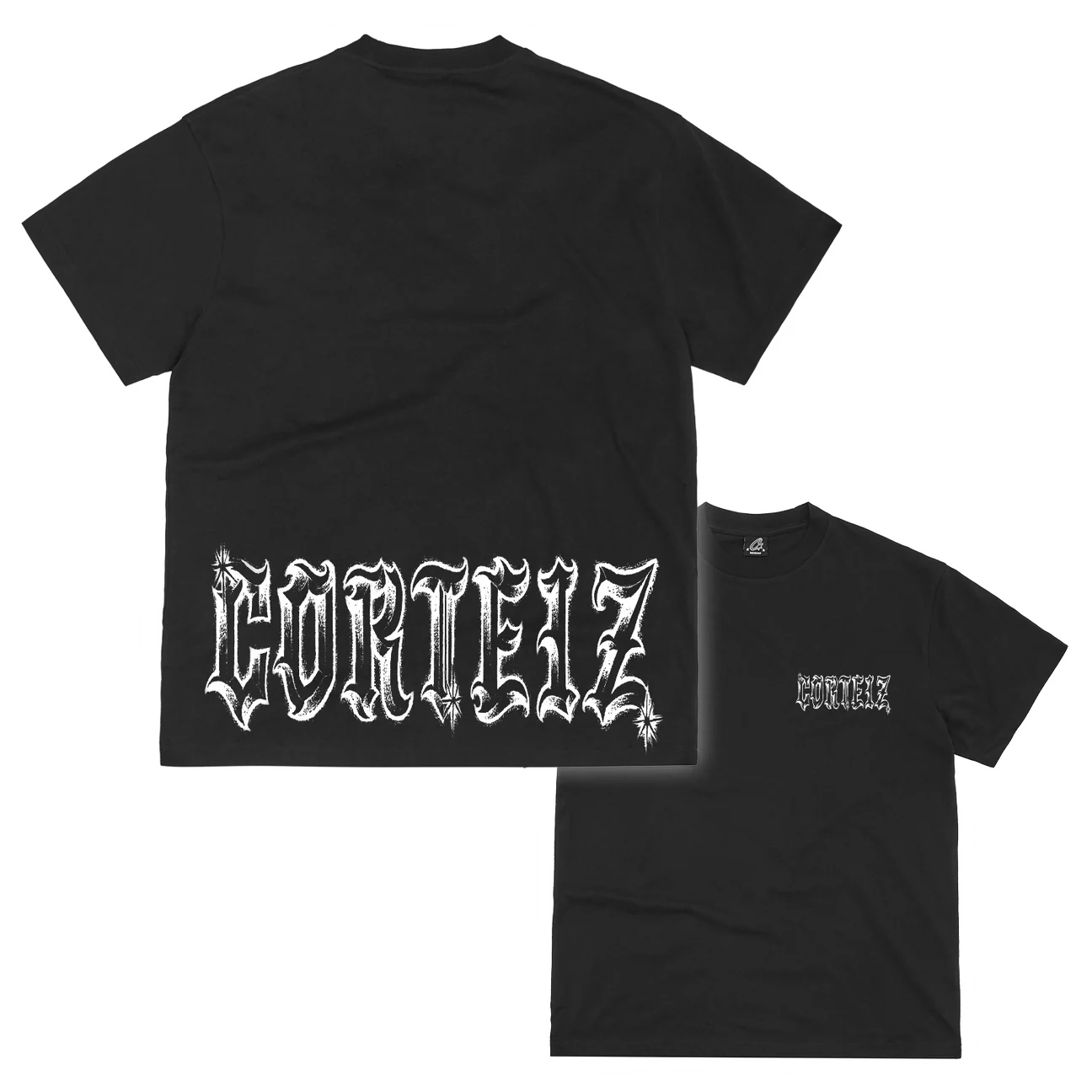 Corteiz Gothic Tee Black