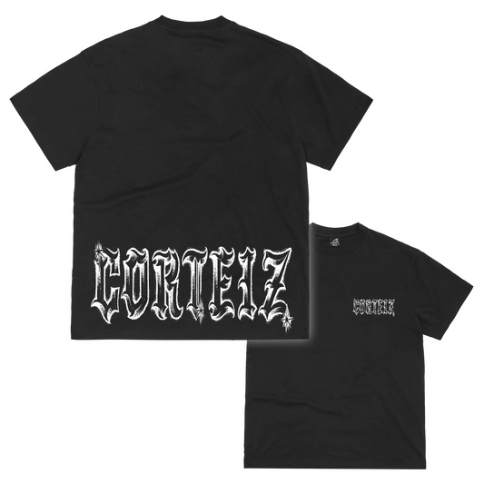 Corteiz Gothic Tee Black