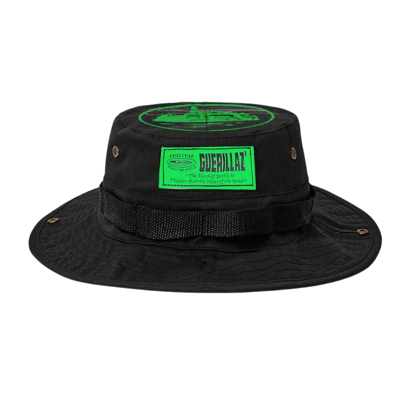 Corteiz Guerillaz Bucket Hat Black/Green