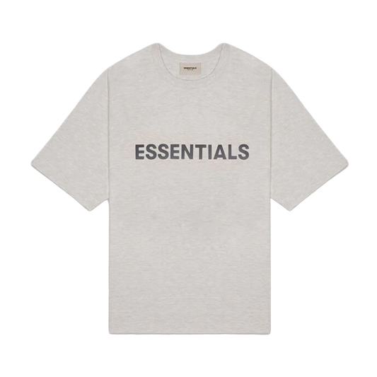 Fear of God Essentials Boxy T-Shirt Applique Logo ‘Oatmeal’ ss20 MENS
