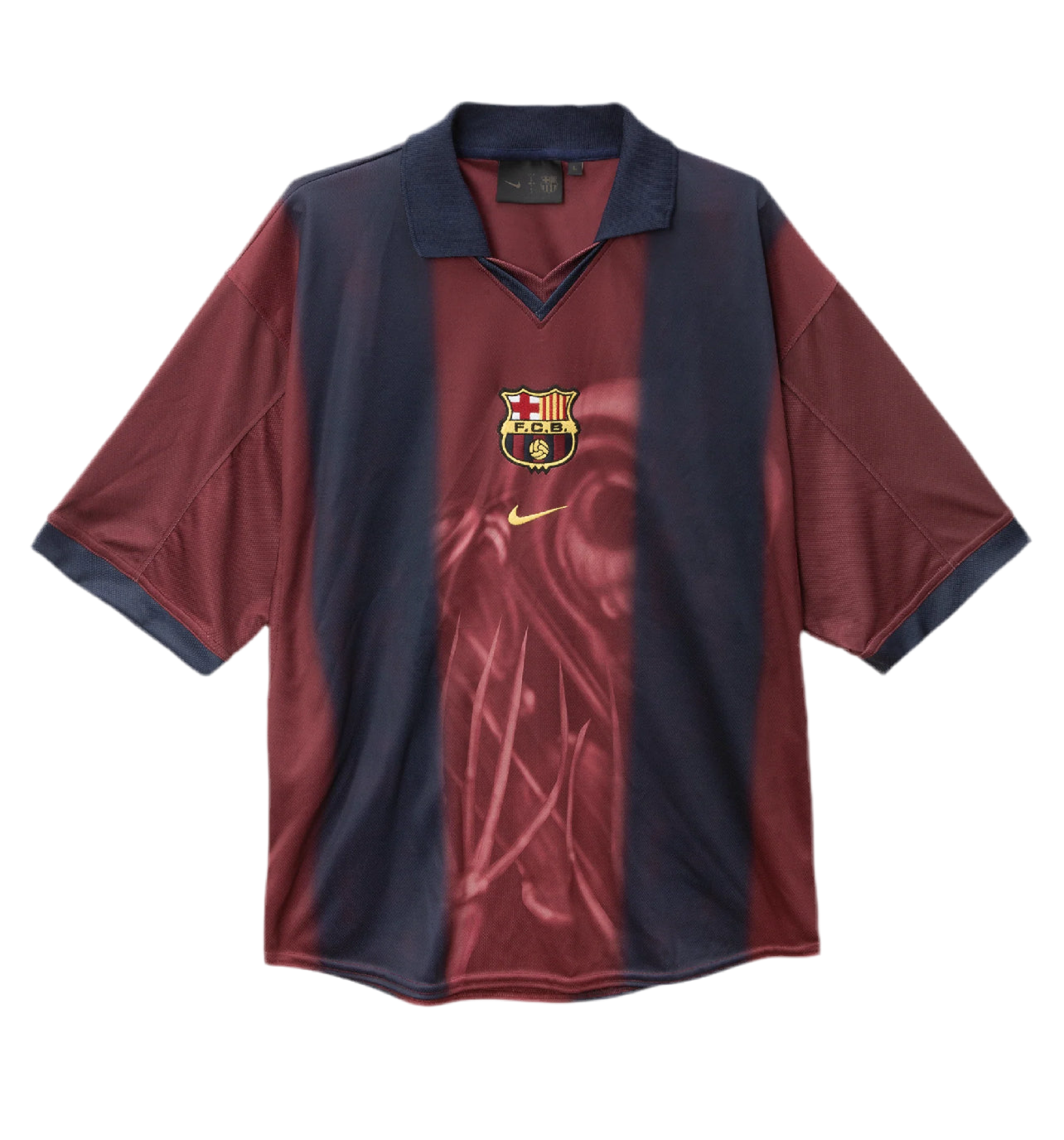 CJ X NIKE X FC BARCELONA RETRO 2000/01 HOME SKELETON JERSEY