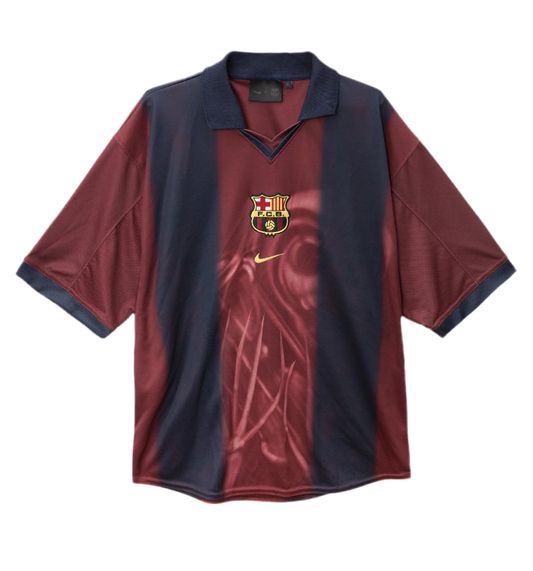 CJ X NIKE X FC BARCELONA RETRO 2000/01 HOME SKELETON JERSEY