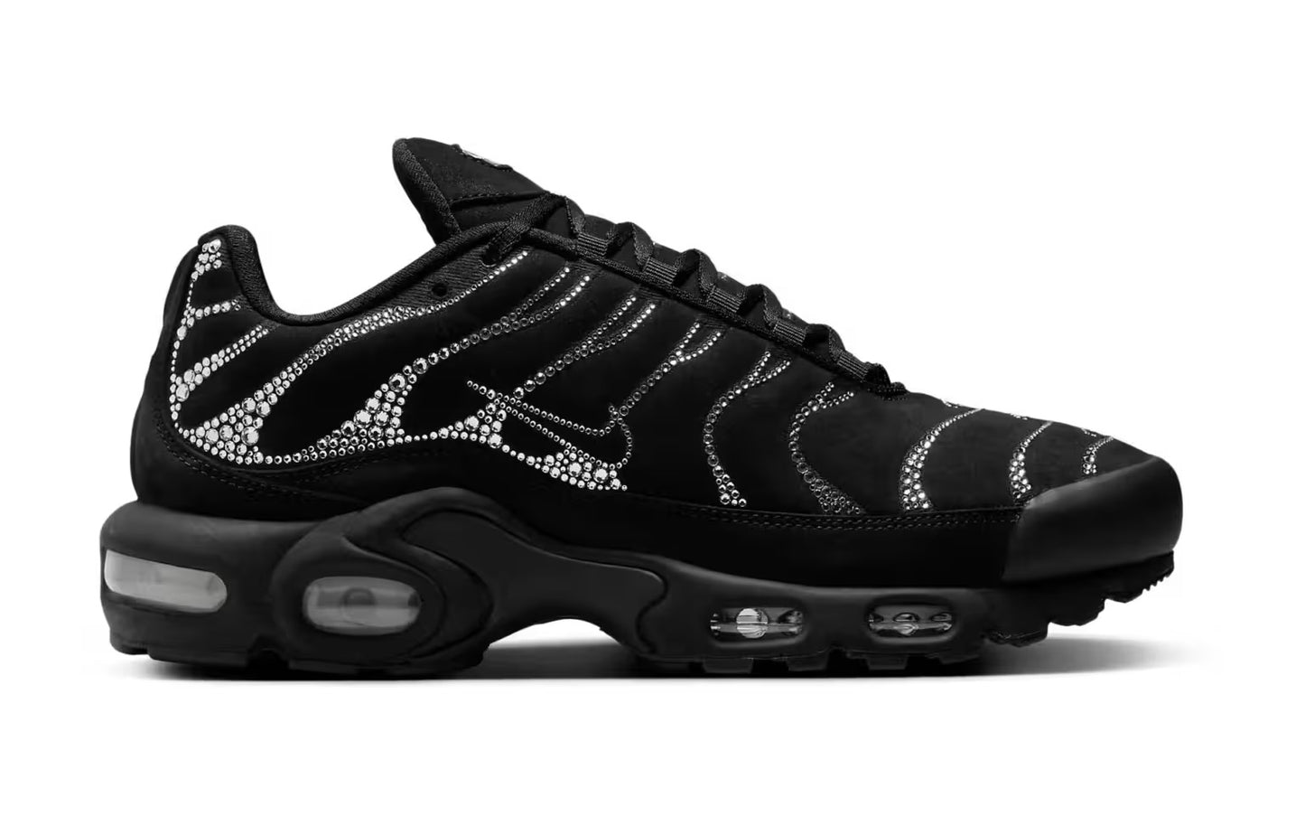 NIKE AIR MAX PLUS X SWAROVSKI CRYSTALS - BLACK/WHITE WOMENS