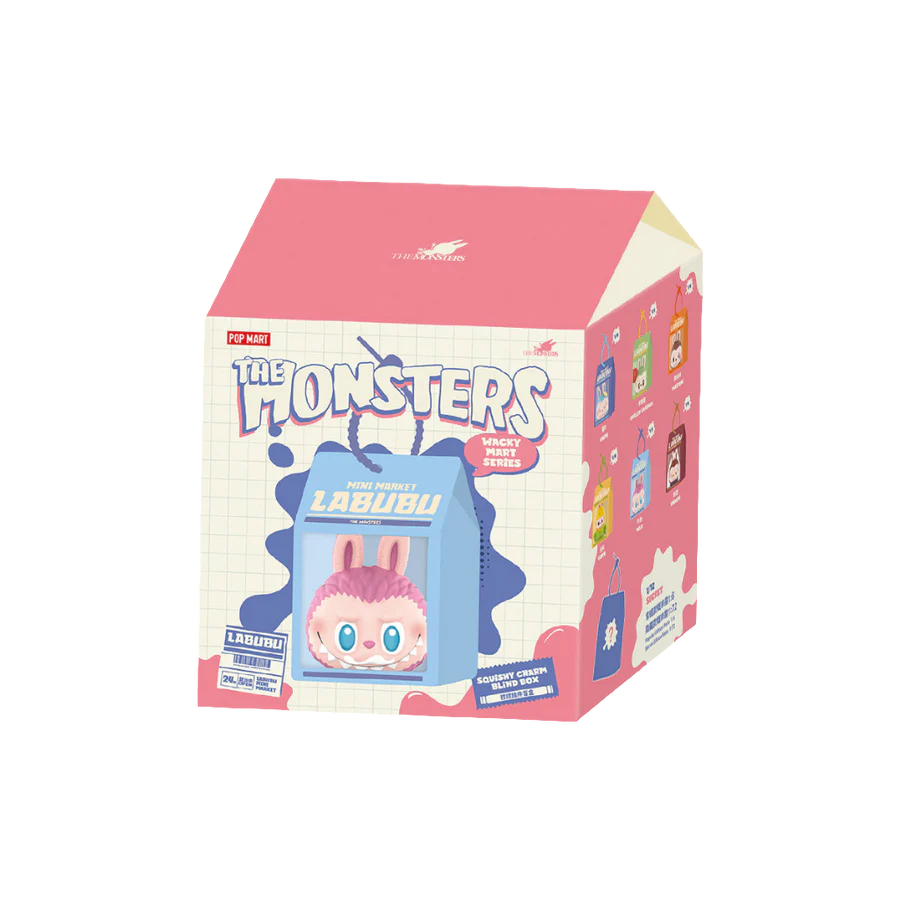 POP MART Labubu The Monsters Wacky Mart Series Squishy Charm Sealed