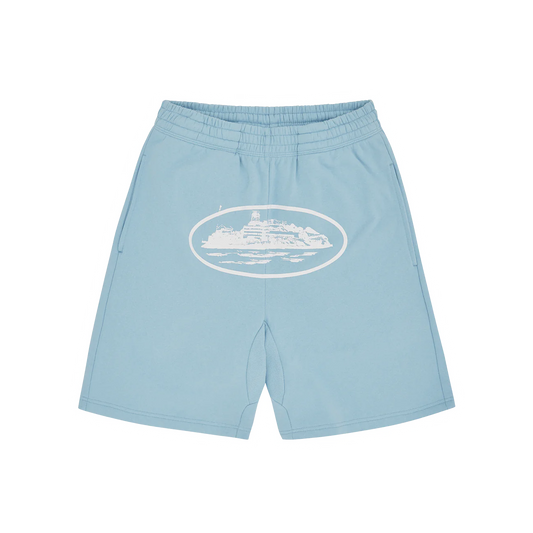 CORTEIZ ALCATRAZ SHORTS “BABY BLUE”