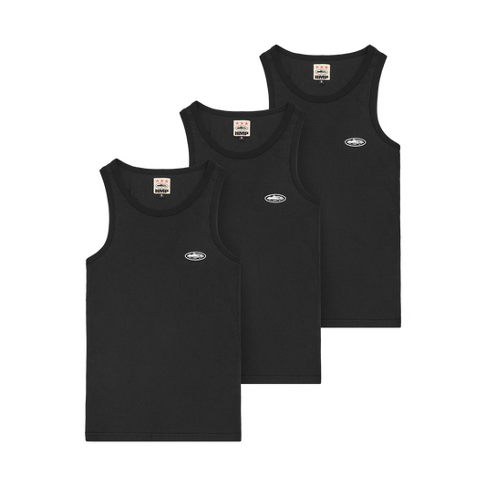 CORTEIZ SINGLET 3 PACK BLACK