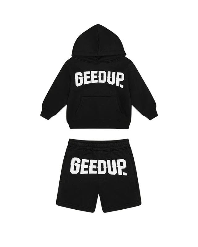 Geedup Cities KidsTracksuit Black/White