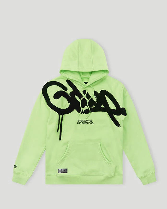 Geedup Handstyle Hoodie Green / Black